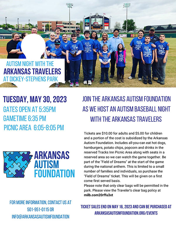 Autism Baseball Night with the Arkansas Travelers